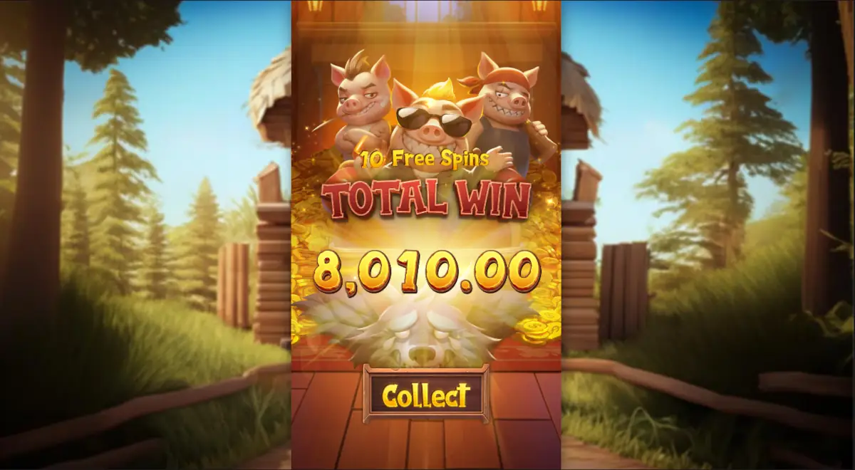 Three Crazy Piggies recursos especiais